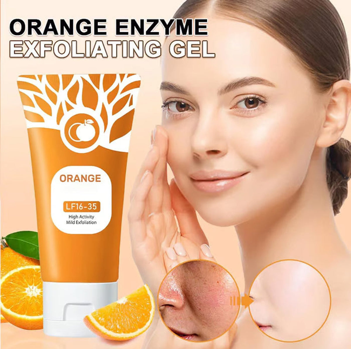 Orange Brightening Exfoliating Gel for Face & Body