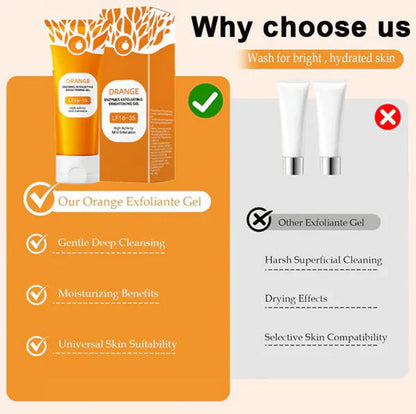 Orange Brightening Exfoliating Gel for Face & Body