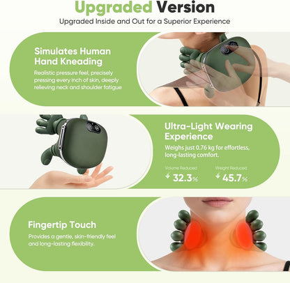 Deep Tissue Neck & Back Massager for Pain Relief