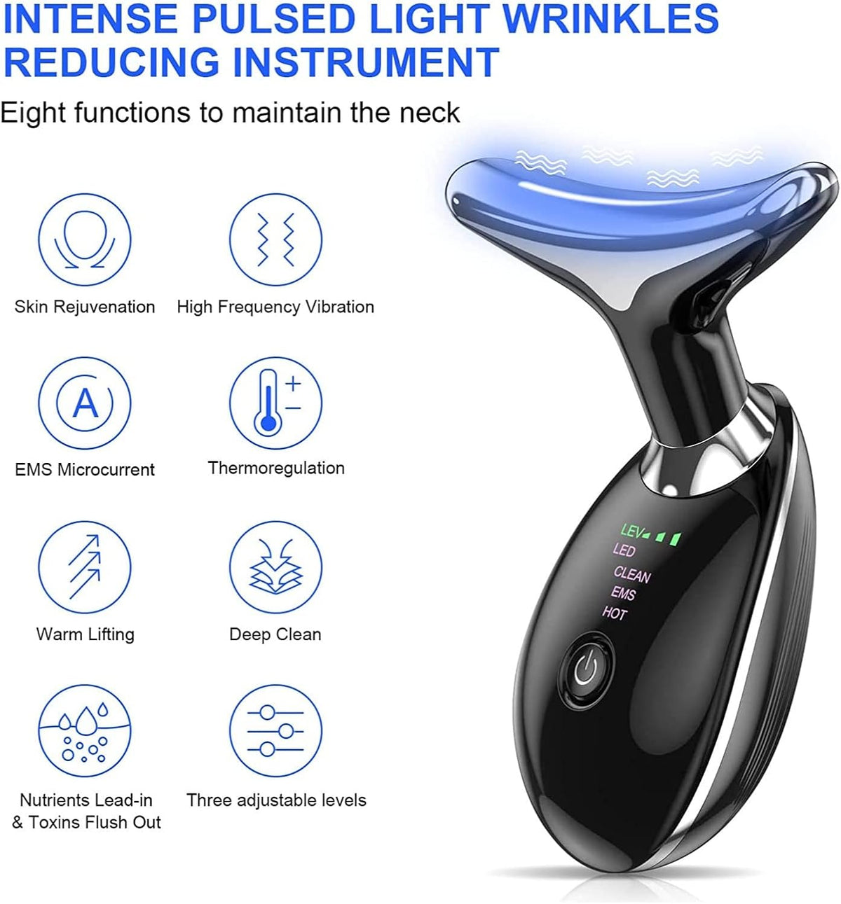Facial Neck Lifting Machine Sonic Face Massager