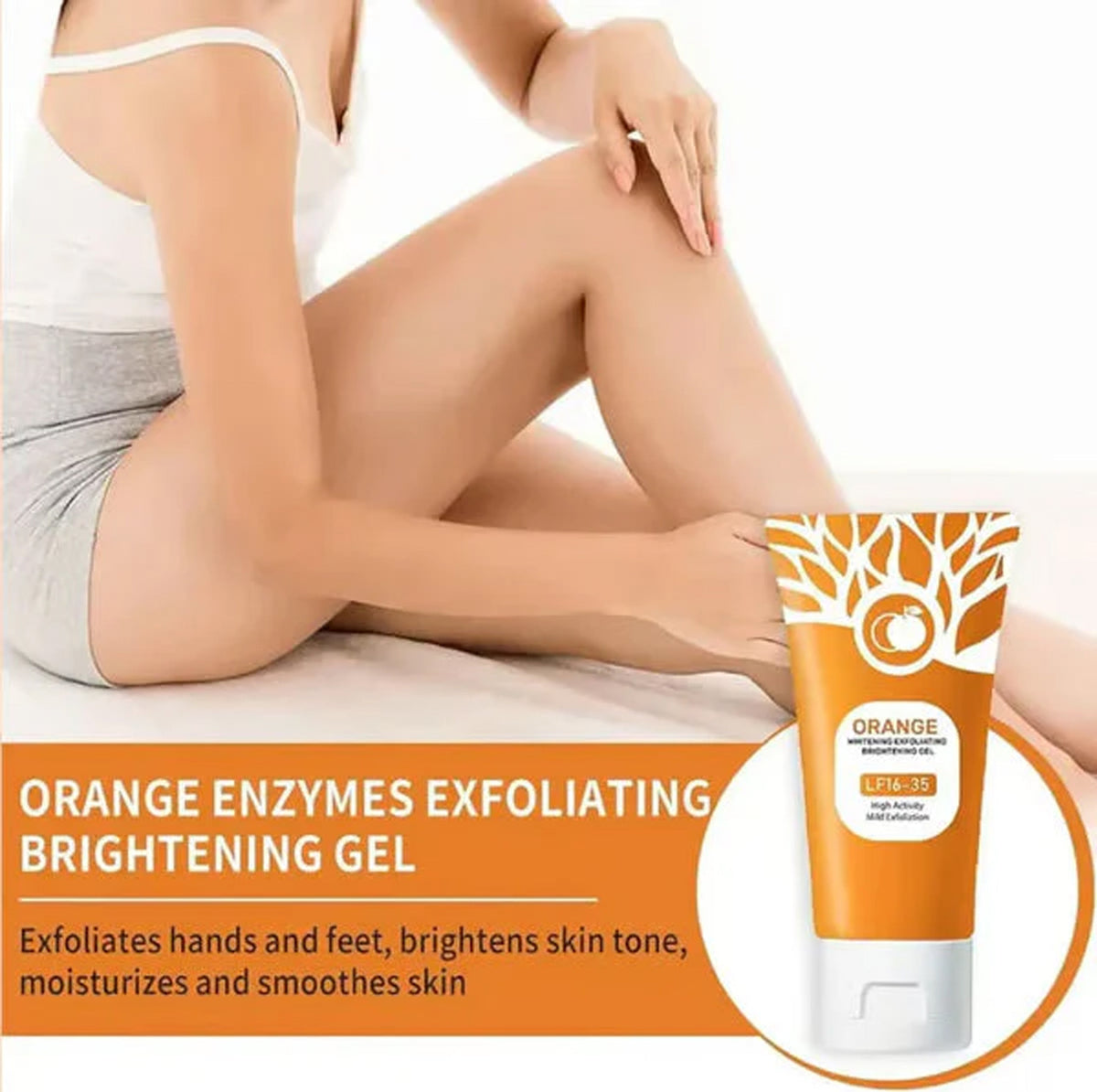 Orange Brightening Exfoliating Gel for Face & Body
