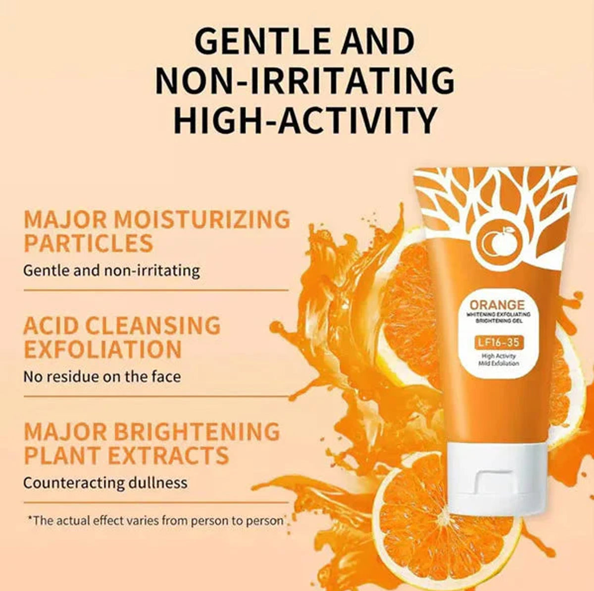 Orange Brightening Exfoliating Gel for Face & Body