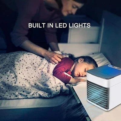 Portable Air Conditioner Fan, LED Lamp, Humidifier and Purifier 4 in 1