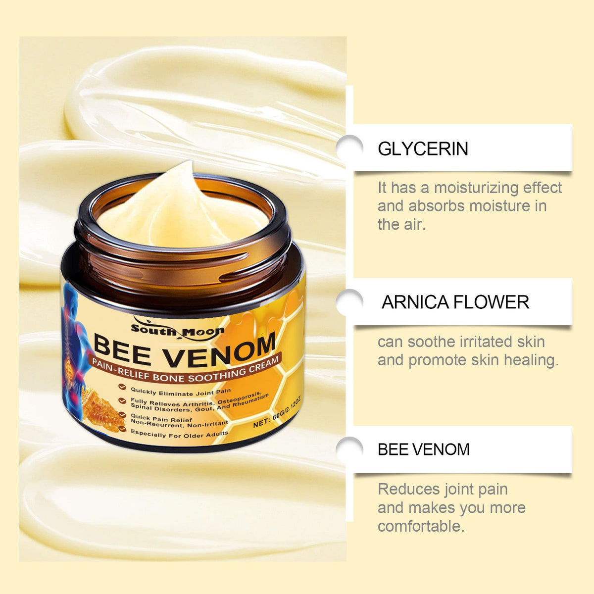 South Moon - Bee Venom Pain Relief Soothing Cream